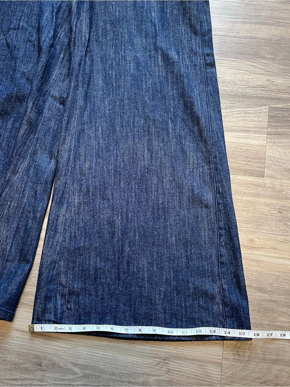 Anthropologie Pilcro High-Rise Wide-Leg Trouser Jeans Dark Wash Size 28 - Picture 10 of 10